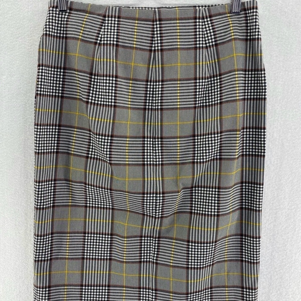 Est.1946 Plaid Midi Skirt | Size 12 | Waist with Bow | Soft Rayon - Picture 5 of 14